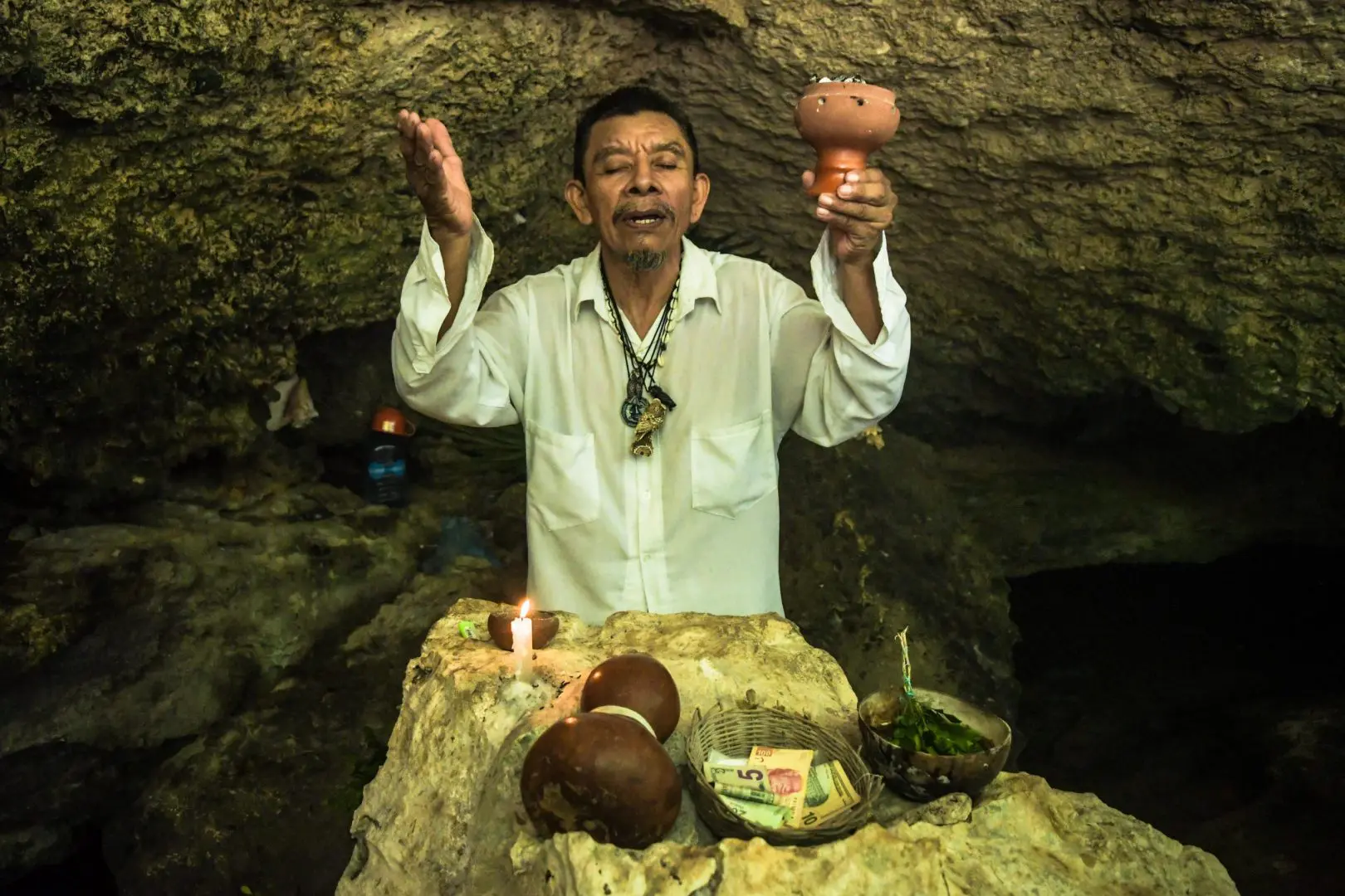 Tour compartido: Esnórquel en el arrecife de coral, visita las ruinas de Tulum y el cenote con la ceremonia maya
